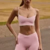 Pantalones Cortos cruzados Soft Active en rosa empolvado