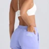 Pantalones Cortos de chándal de talle medio en color pervinca