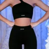 Pantalones Cortos de ciclista acanalados en negro