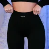 Pantalones Cortos de ciclista acanalados en negro