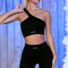 Pantalones Cortos de ciclista acanalados en negro