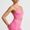 Pantalones Cortos de cintura alta Define Luxe en rosa intenso