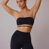 Pantalones Cortos de cintura alta en negro