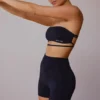 Pantalones Cortos de cintura alta en negro