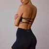 Pantalones Cortos de cintura alta en negro