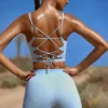 Pantalones Cortos de cintura alta FlexiRib en azul