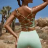 Pantalones Cortos de cintura alta FlexiRib en verde
