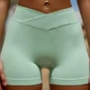 Pantalones Cortos de cintura alta FlexiRib en verde
