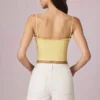 Pantalones Cortos de cintura alta y corte acampanado Beata en lavado crudo