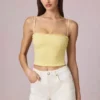 Pantalones Cortos de cintura alta y corte acampanado Beata en lavado crudo