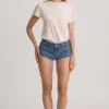 Pantalones cortos de talle bajo Lanori en azul medio