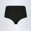 Pantalones cortos de talle bajo Sabrine de jersey elástico en negro