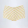 Pantalones cortos de talle medio Cerreto con rayas en amarillo limón