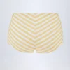 Pantalones cortos de talle medio Cerreto con rayas en amarillo limón