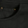 Pantalones Cortos de talle medio con cordones Parva en negro