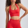 Pantalones Cortos Define Luxe en rojo amapola