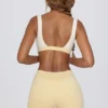 Pantalones Cortos fruncidos en jaspe limón
