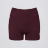 Pantalones Cortos mini sin costuras Super Sculpt en color burdeos