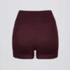 Pantalones Cortos mini sin costuras Super Sculpt en color burdeos