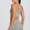 Pantalones Cortos mini sin costuras Super Sculpt en gris jaspeado