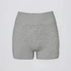 Pantalones Cortos mini sin costuras Super Sculpt en gris jaspeado