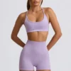 Pantalones Cortos mini sin costuras Super Sculpt en lila suave
