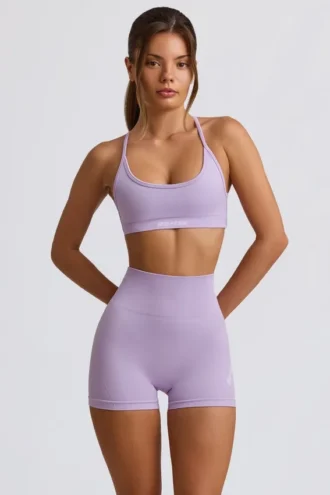 Pantalones Cortos mini sin costuras Super Sculpt en lila suave