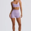 Pantalones Cortos mini sin costuras Super Sculpt en lila suave