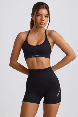 Pantalones Cortos sin costuras Super Sculpt en negro