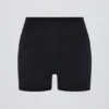 Pantalones Cortos Soft Active con cintura en V y bolsillos en negro