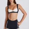 Pantalones Cortos Soft Active con contraste en negro