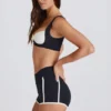 Pantalones Cortos Soft Active con contraste en negro