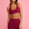 Pantalones Cortos Soft Active en color burdeos