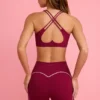 Pantalones Cortos Soft Active en color burdeos