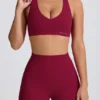 Pantalones Cortos Soft Active en color burdeos