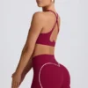 Pantalones Cortos Soft Active en color burdeos