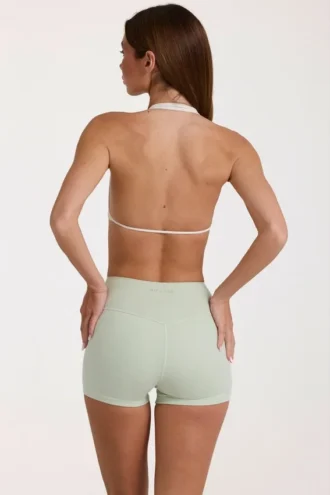 Pantalones Cortos Soft Active en color salvia jaspeado
