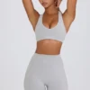 Pantalones Cortos Soft Active en gris jaspeado
