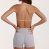 Pantalones Cortos Soft Active en gris jaspeado