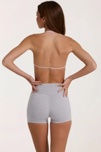 Pantalones Cortos Soft Active en gris jaspeado