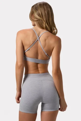 Pantalones Cortos Soft Active en gris jaspeado