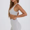 Pantalones Cortos Soft Active en gris jaspeado