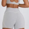 Pantalones Cortos Soft Active en gris jaspeado
