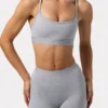 Pantalones Cortos Soft Active en gris jaspeado