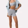 Pantalones Cortos Soft Active en gris jaspeado