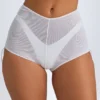 Pantalones Cortos transparentes con fruncidos Rocas en blanco