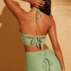 Pantalones cortos Zuni con cordones en la espalda en verde