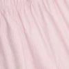 Pantalones Dalila de popelín de algodón de pierna ancha con rayas rosa y blanco