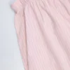 Pantalones Dalila de popelín de algodón de pierna ancha con rayas rosa y blanco
