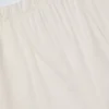 Pantalones Dalila de popelín de algodón de pierna ancha en blanco